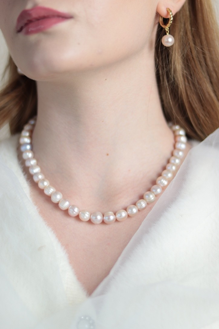 PINK VICTORIA REAL PEARL SET OF 3