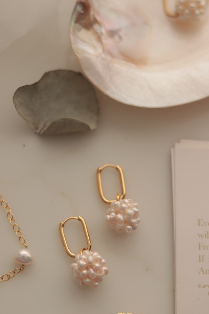 ISABEL NO:6 REAL PEARL EARRINGS