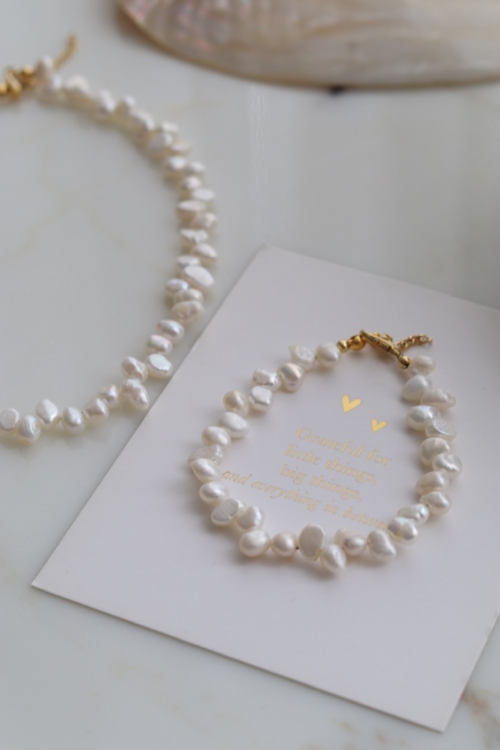 KESHI NO:2 REAL PEARL BRACELET