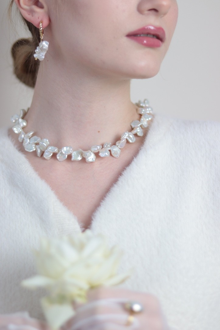 BRİDE NO:2 REAL PEARL NECKLACE