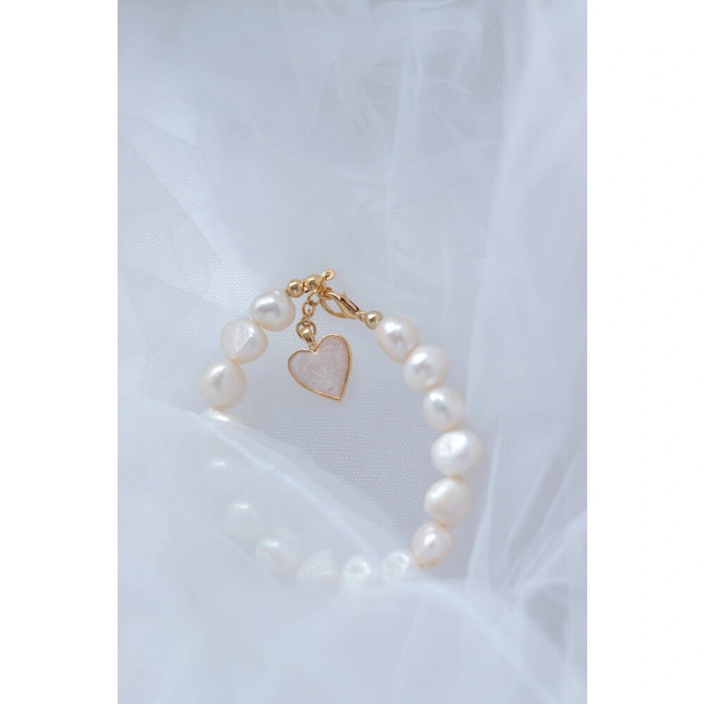 BEYAZ DİANA REAL PEARL BRACELET