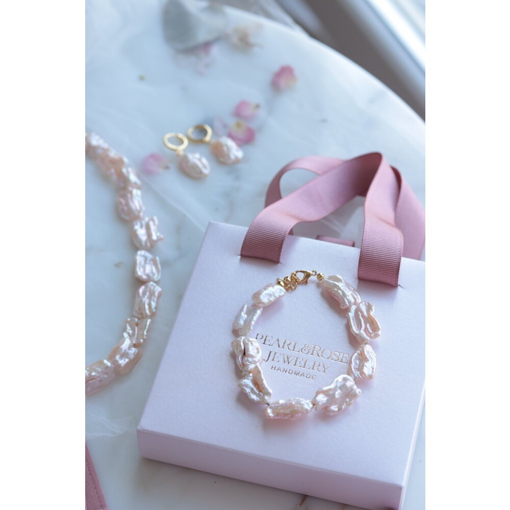 PINK MERRY NO:2 REAL PEARL BRACELET