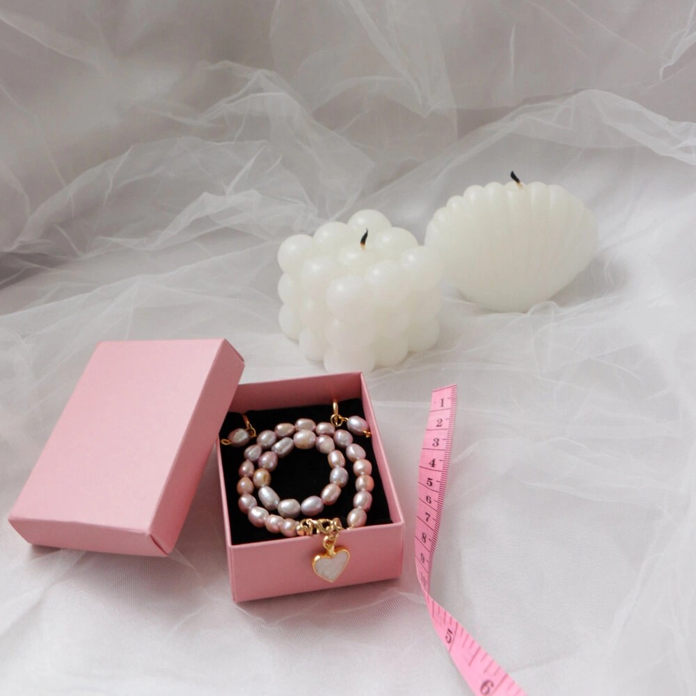 PINK REAL PEARL MOTHER BABY SET OF 3