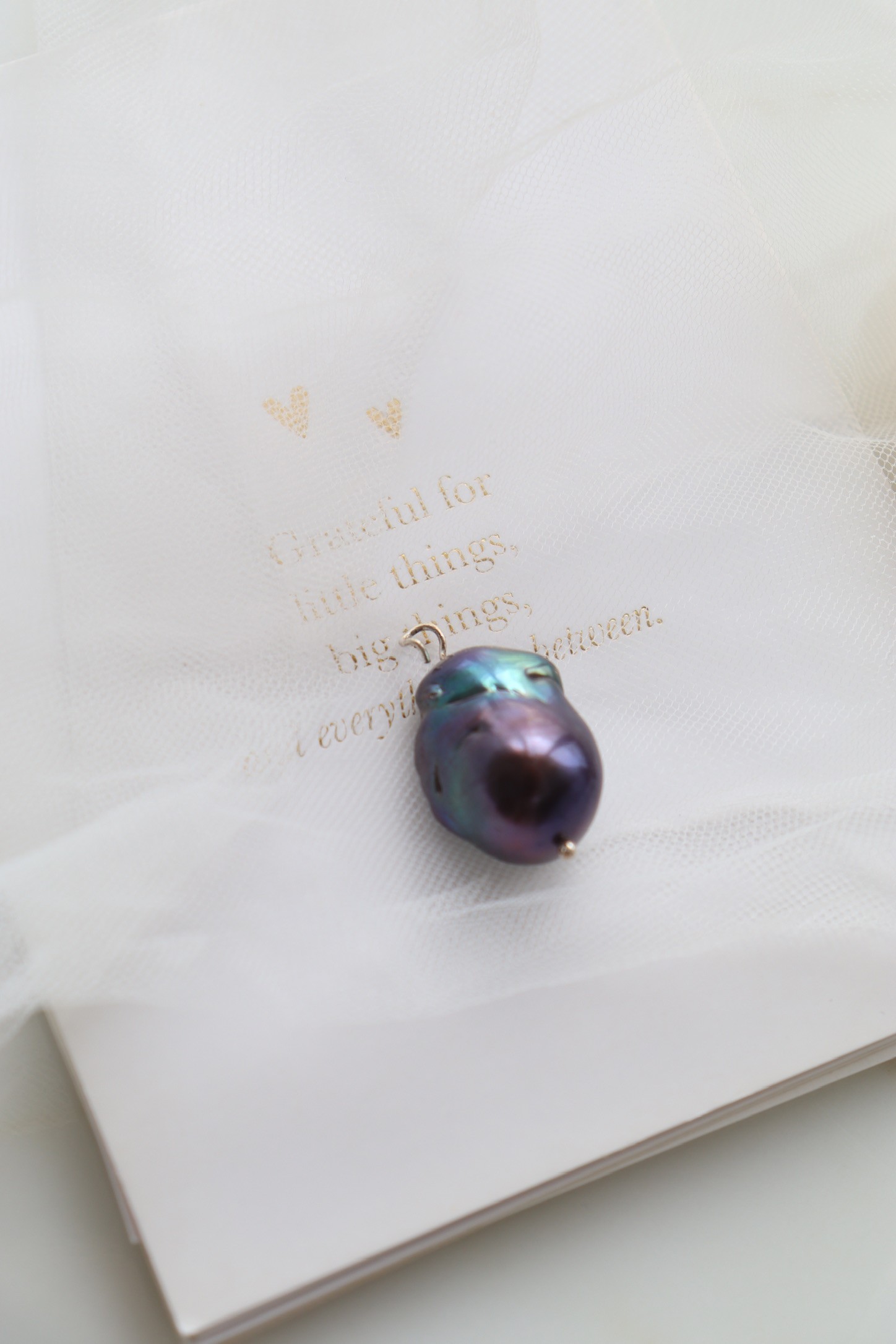 REAL BLACK BAROQUE PEARL