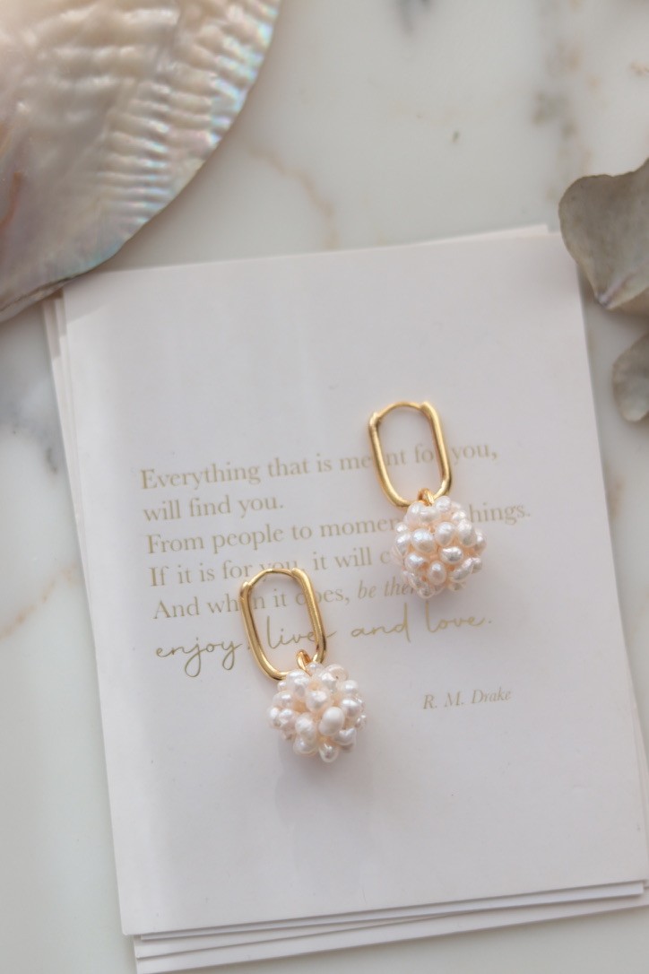 ISABEL NO:6 REAL PEARL EARRINGS