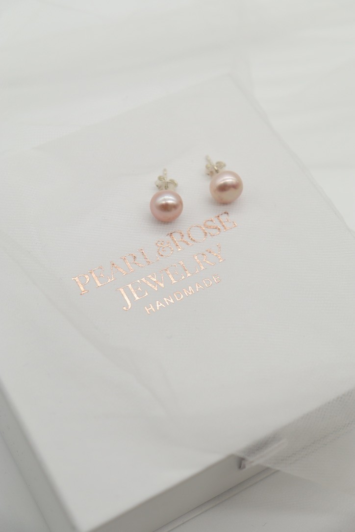 BERRY REAL PEARL SILVER EARRINGS