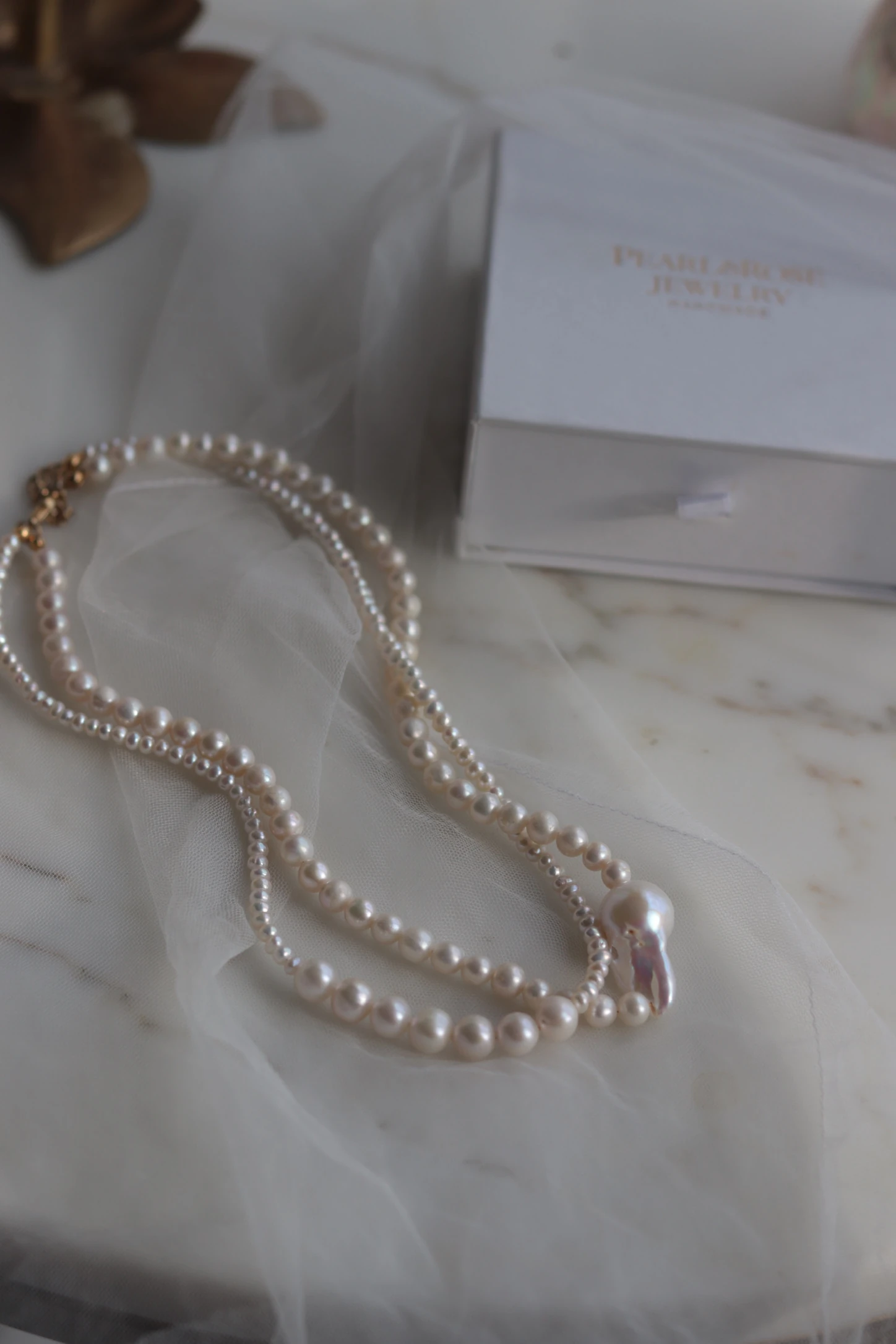 WİEN GERÇEK İNCİ KOLYE