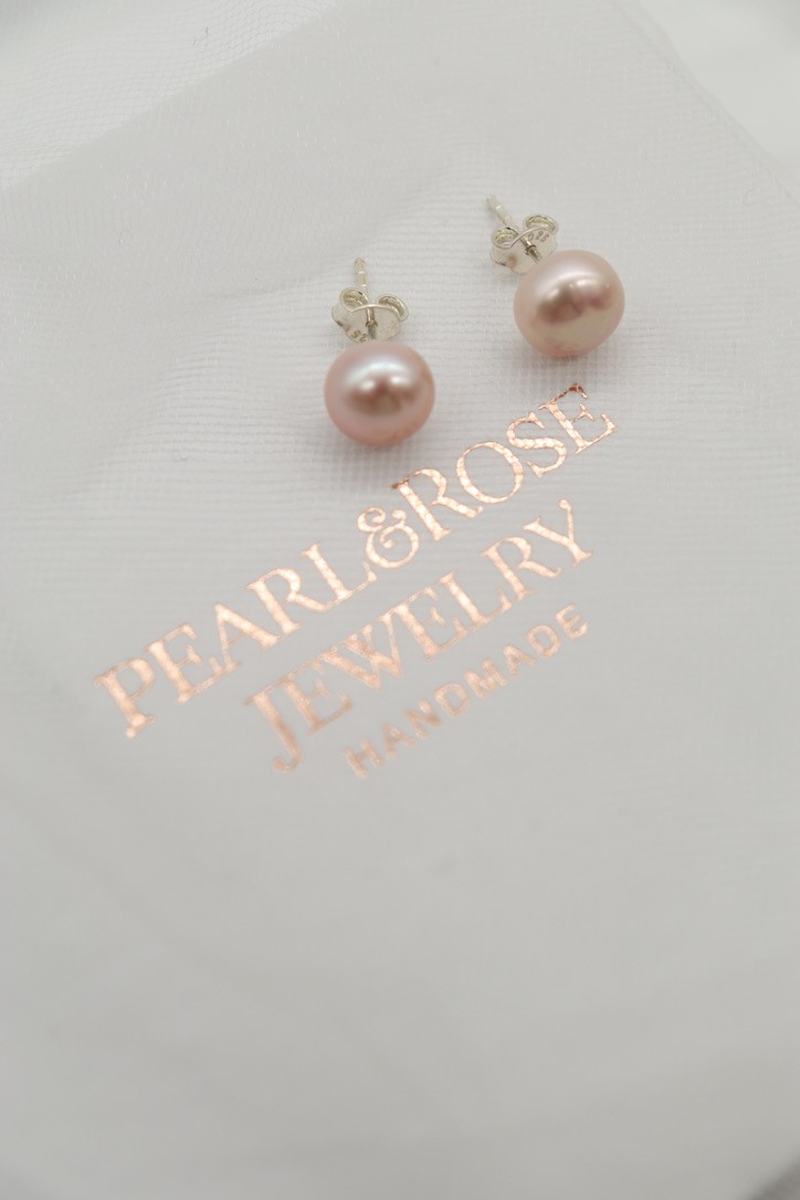 BERRY REAL PEARL SILVER EARRINGS