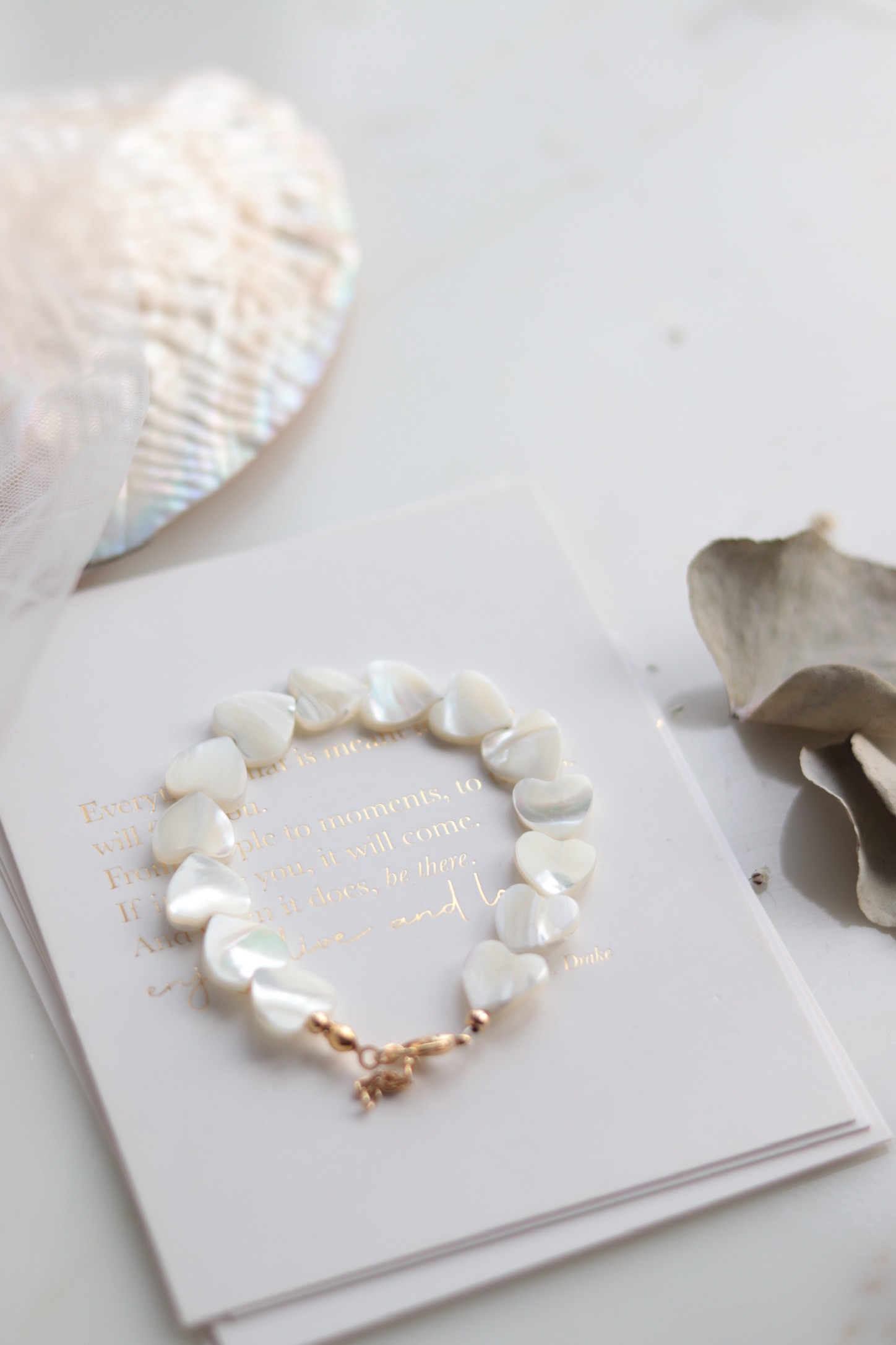 REAL MOTHER OF PEARL LOVE NO:3 BRACELET