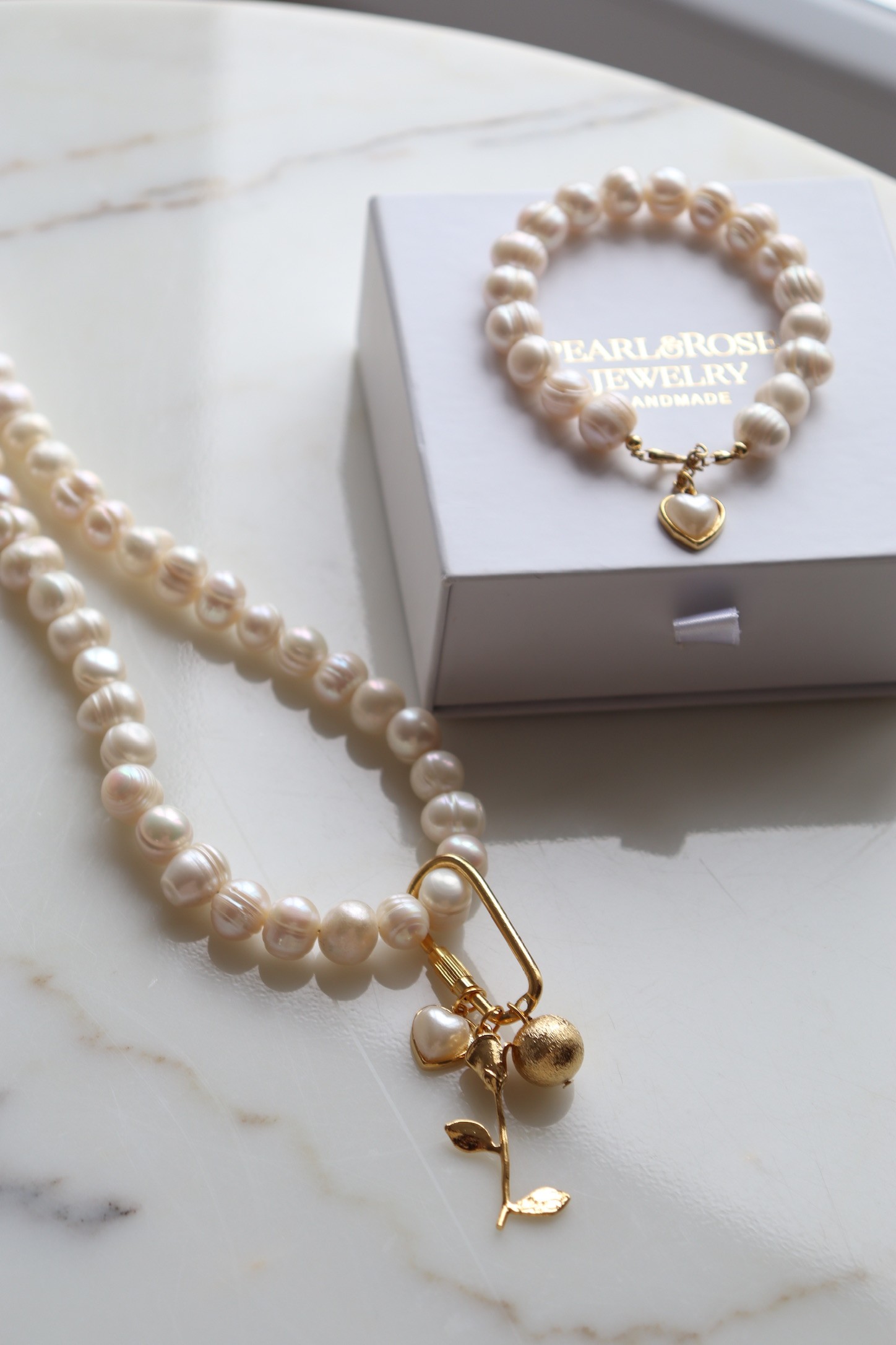 VICTORIA NO:2 REAL PEARL NECKLACE WITH PEARL LOCK