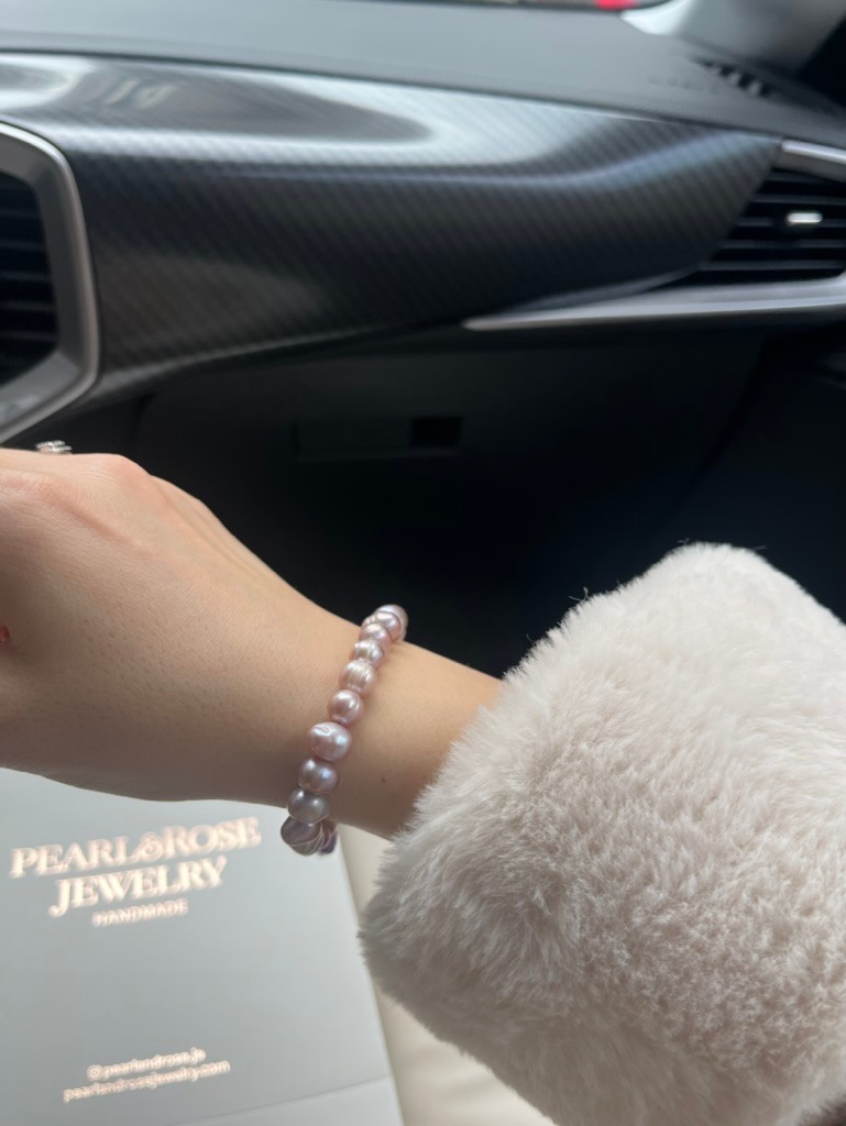 JULIA PINK&LILAC REAL PEARL BRACELET