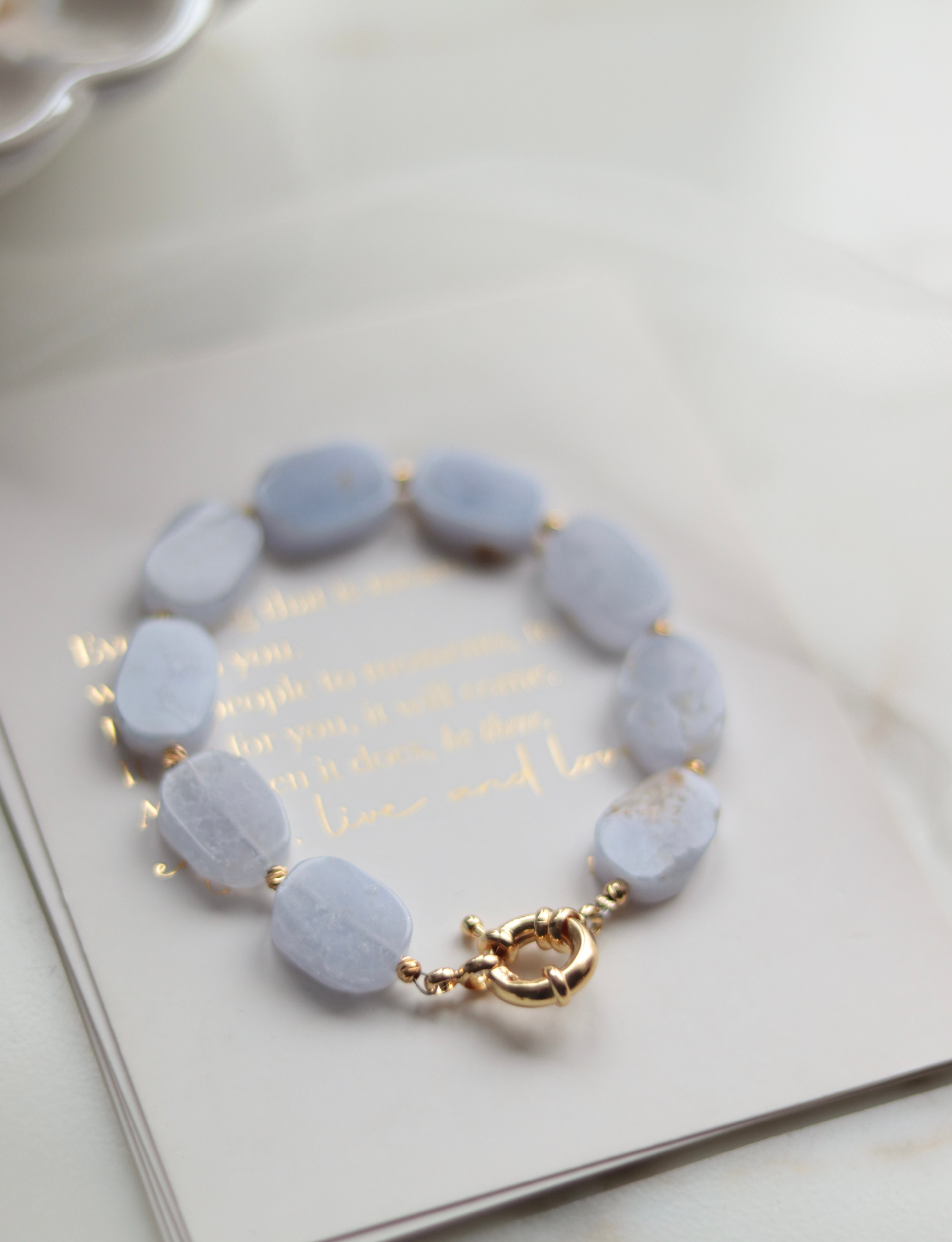 BLUE CHALEDON NO:2 BRACELET