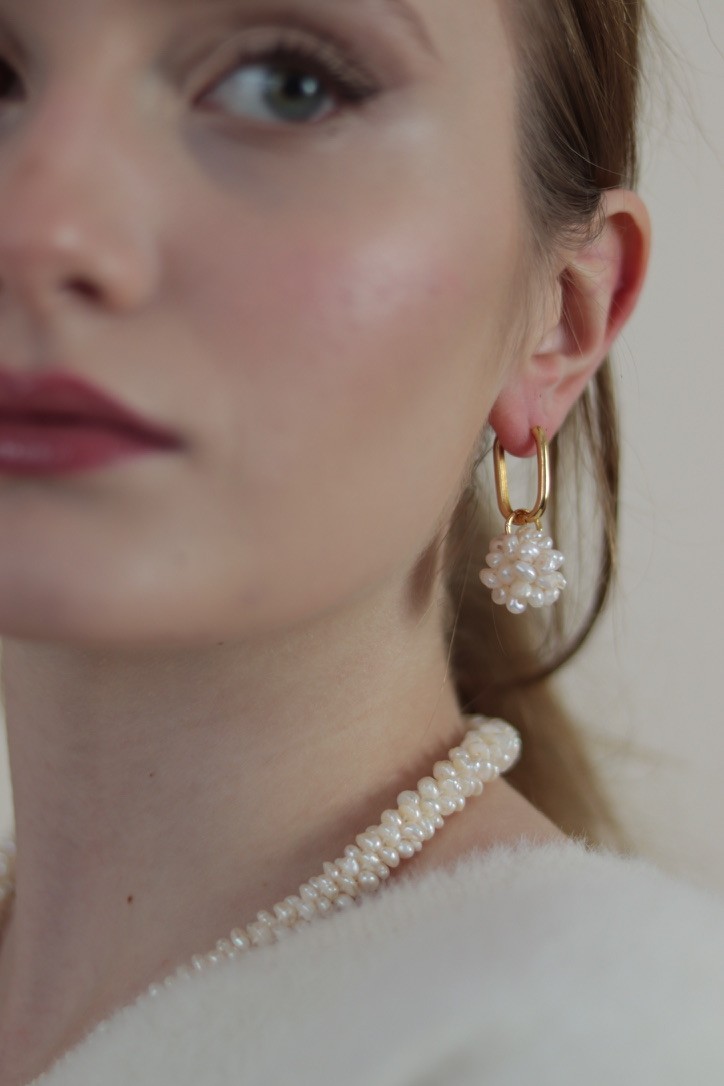 ISABEL NO:6 REAL PEARL EARRINGS