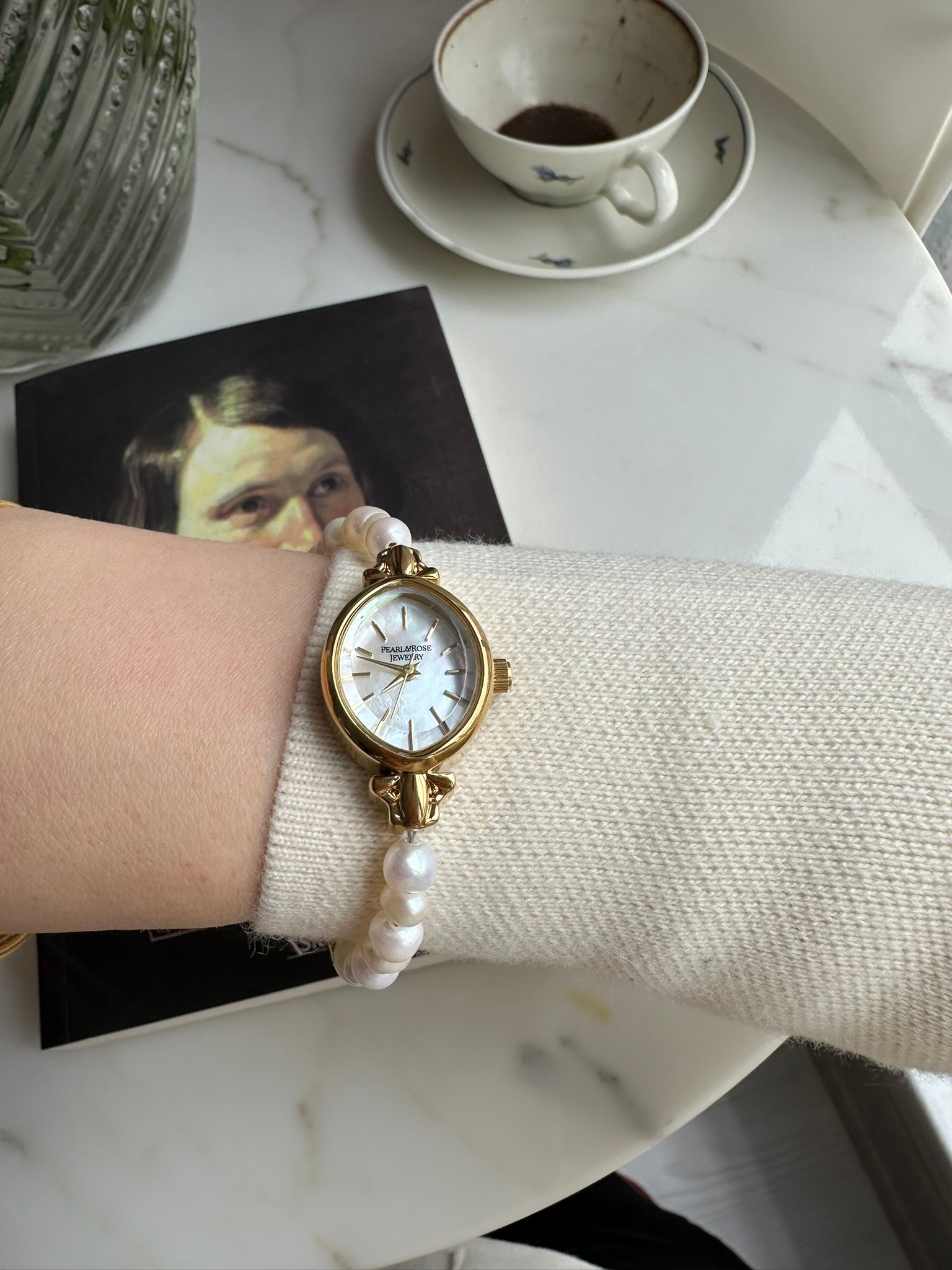 VINTAGE NO.2 REAL PEARL WATCH