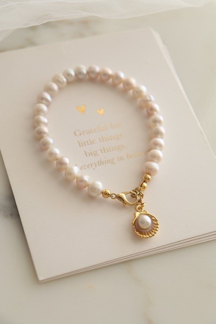 OYSTER REAL PEARL BRACELET