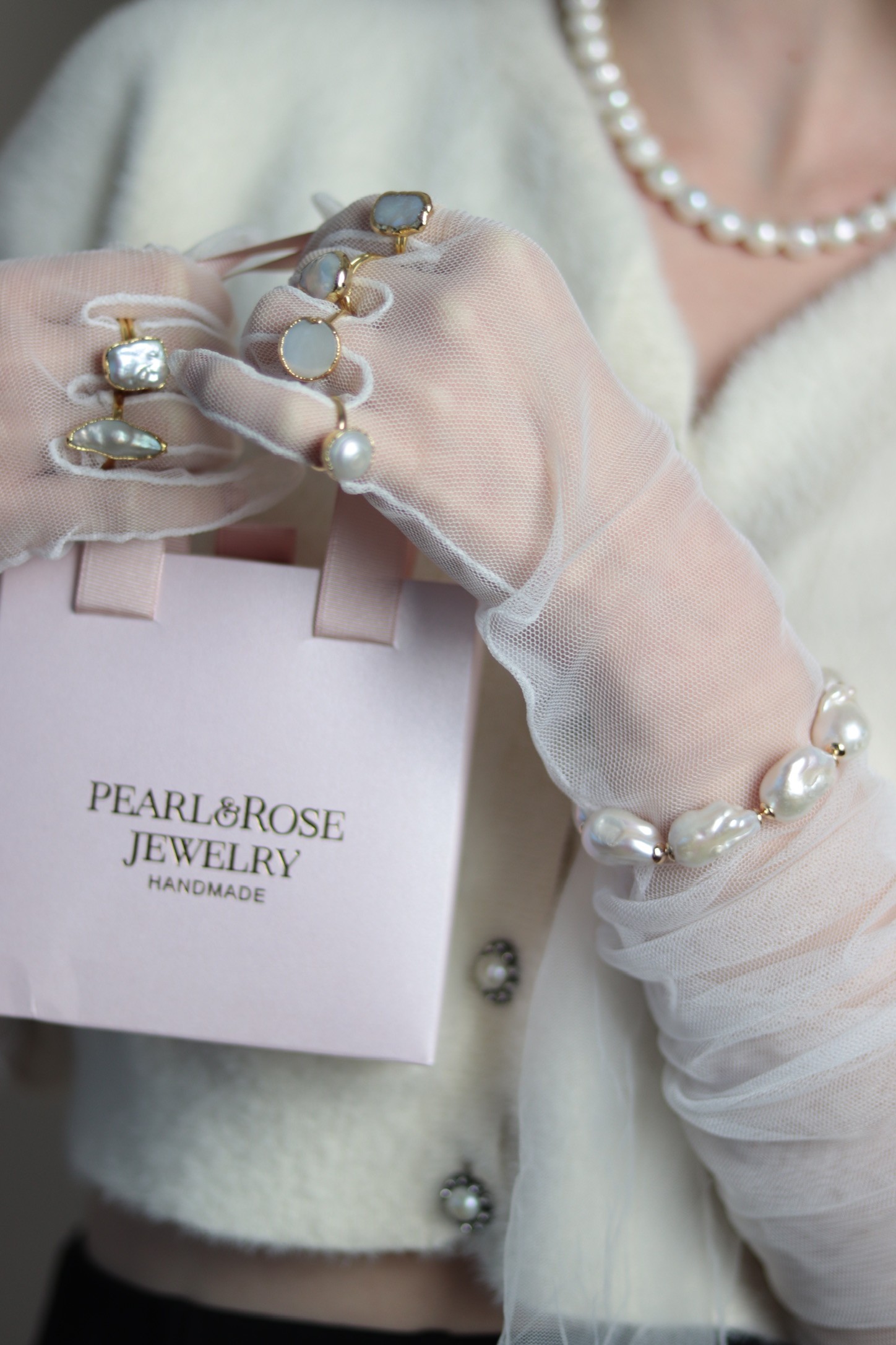 ELIZABET REAL PEARL RING