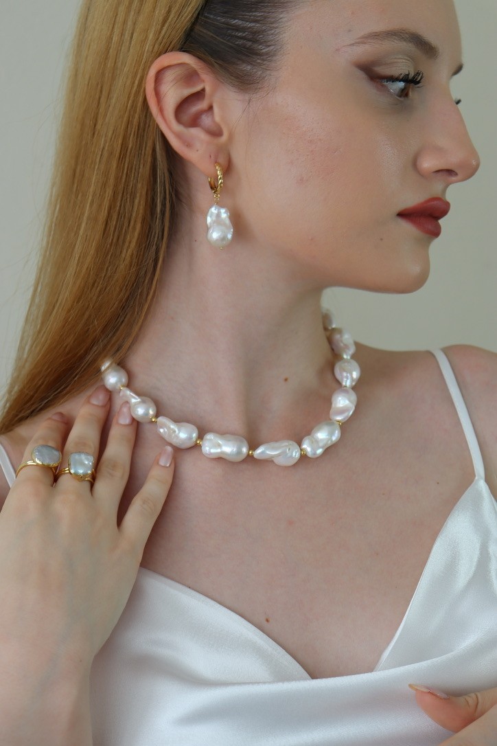 MARIA PREMİUM REAL PEARL NECKLACE