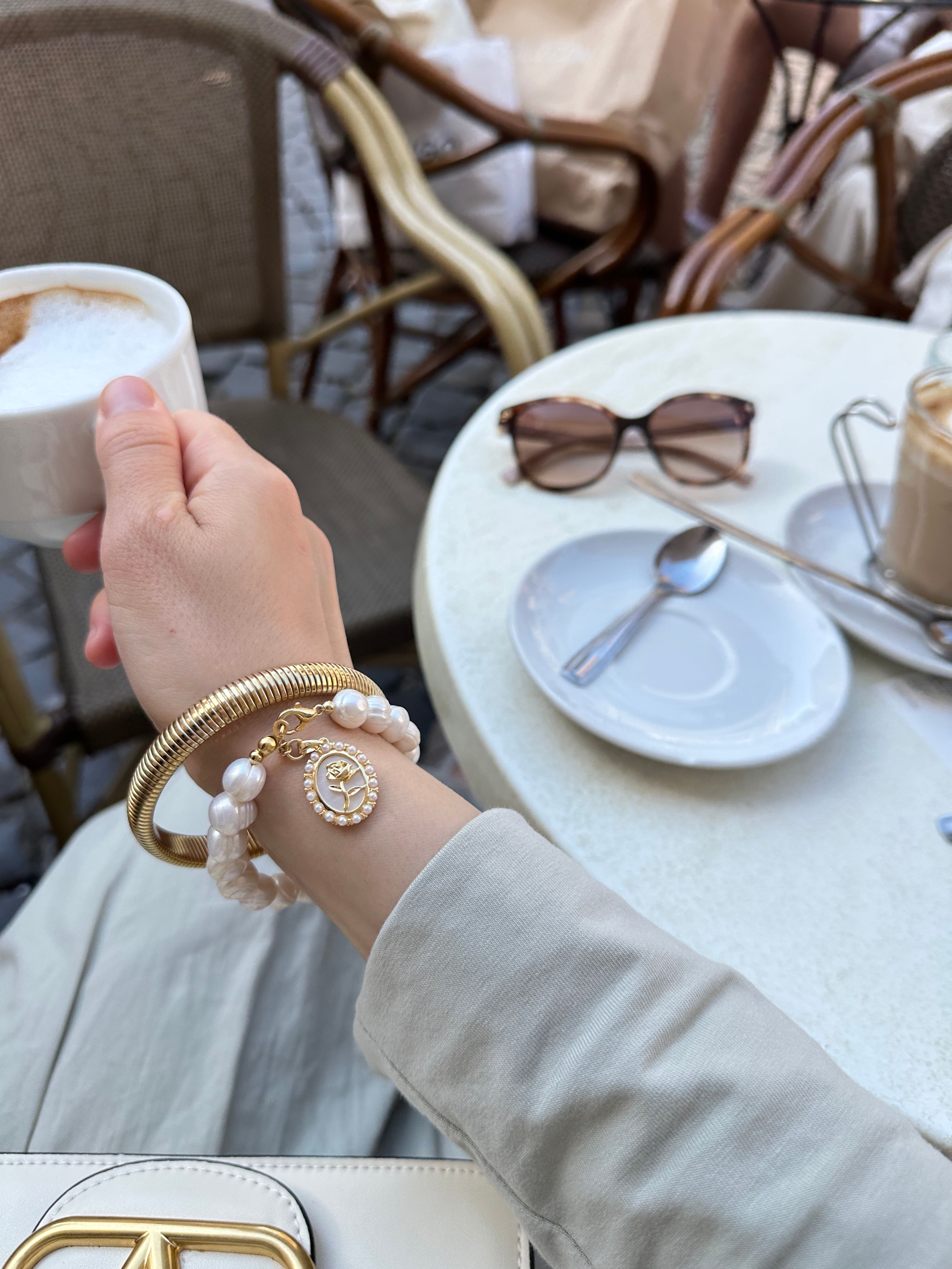 PEARL ROSE VİCTORİA GERÇEK İNCİ BİLEKLİK