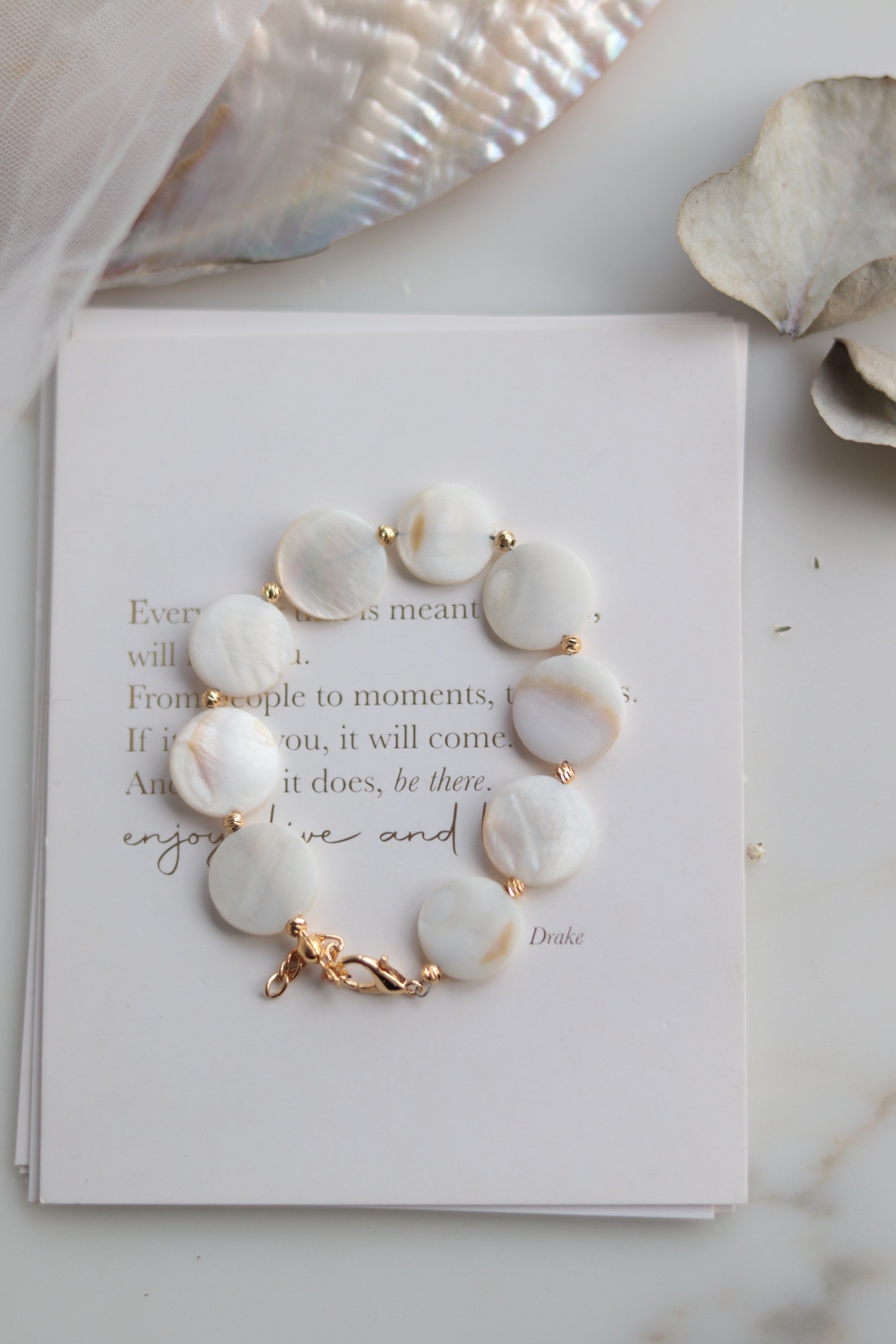 REAL PEARL OF PEARL OVAL BRACELET