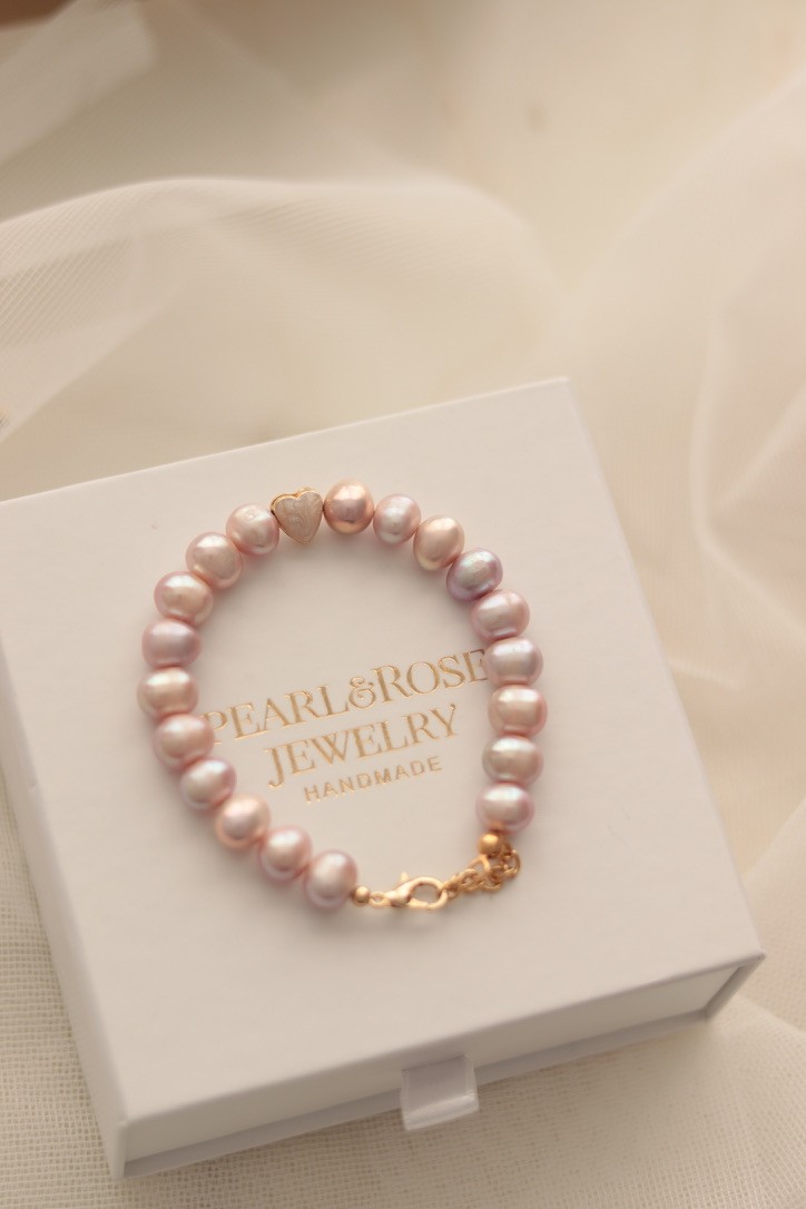 PINK EMMA REAL PEARL BRACELET