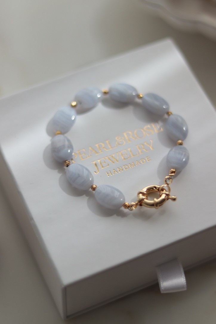 BLUE CHALEDON NO:3 BRACELET