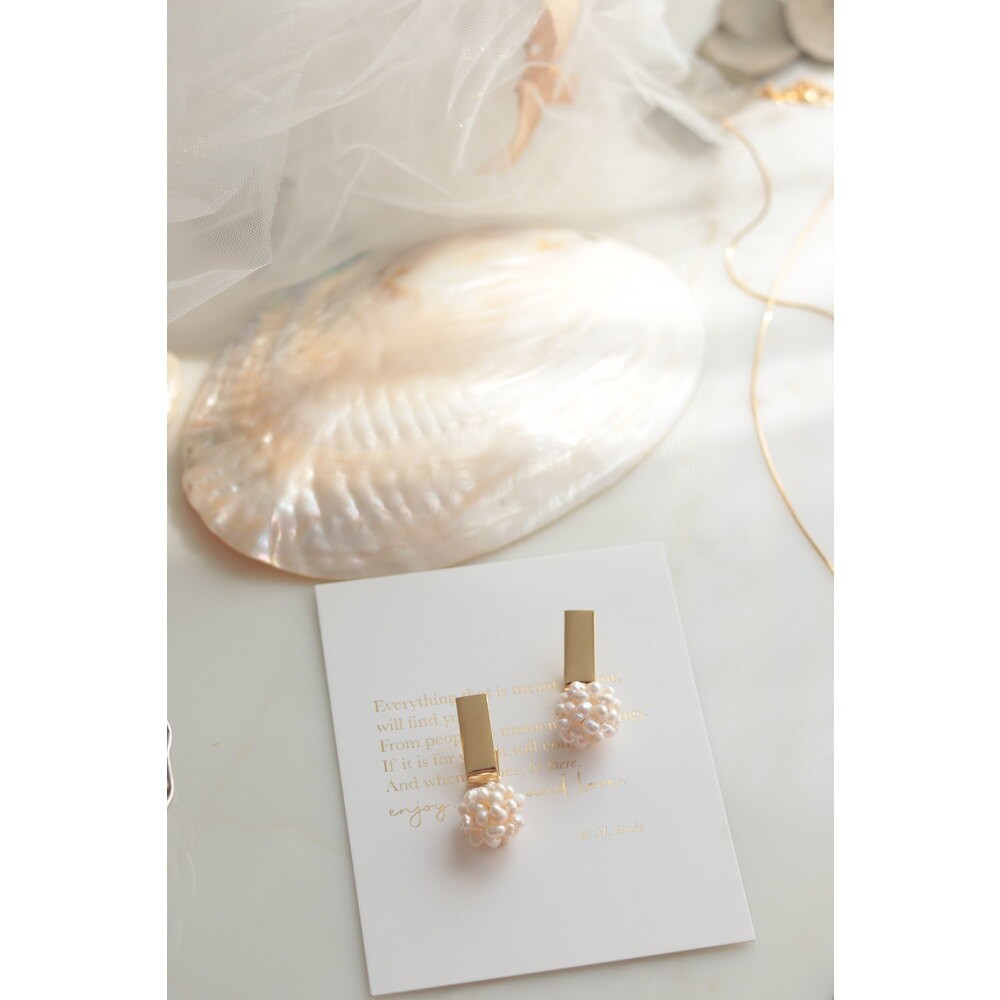 ISABEL NO:4 REAL PEARL EARRINGS