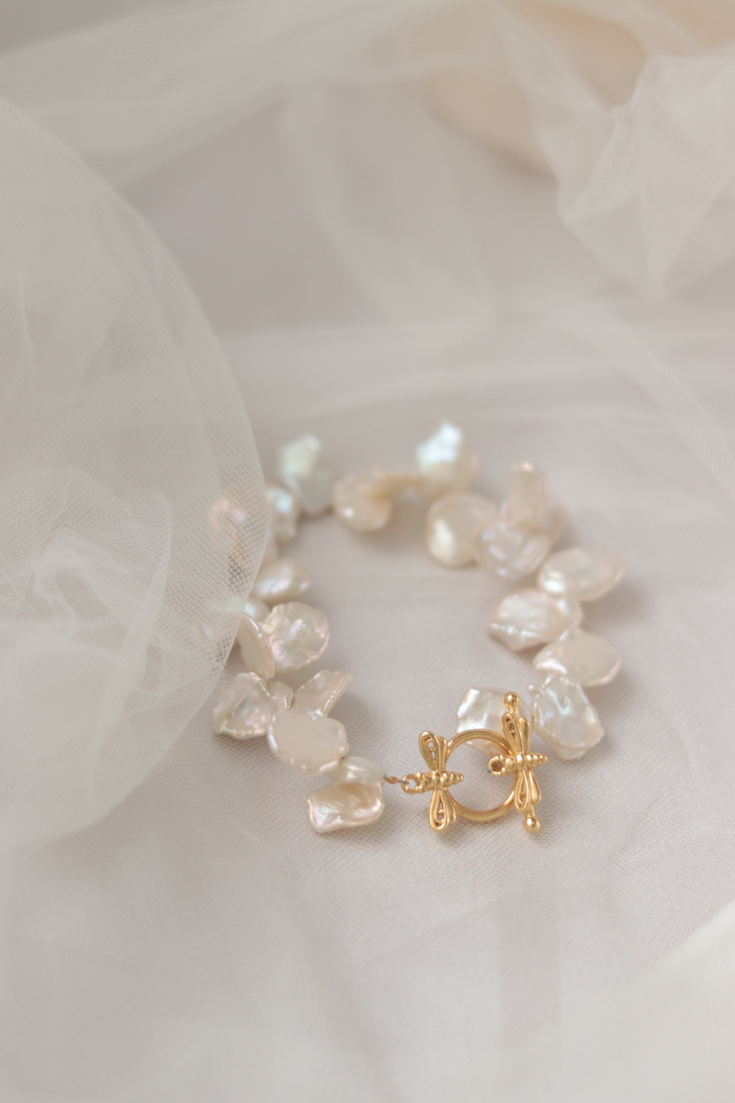 BRİDE NO:3 REAL PEARL BRACELET