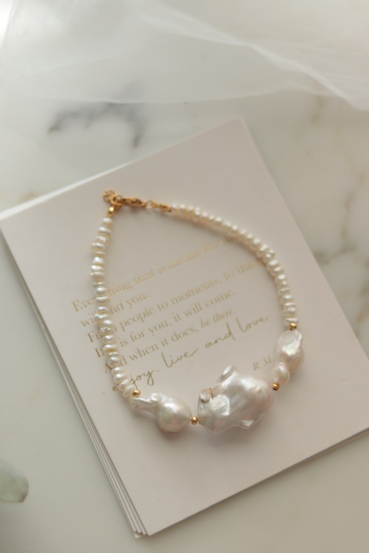 ELEGANT NO:3 REAL PEARL BRACELET