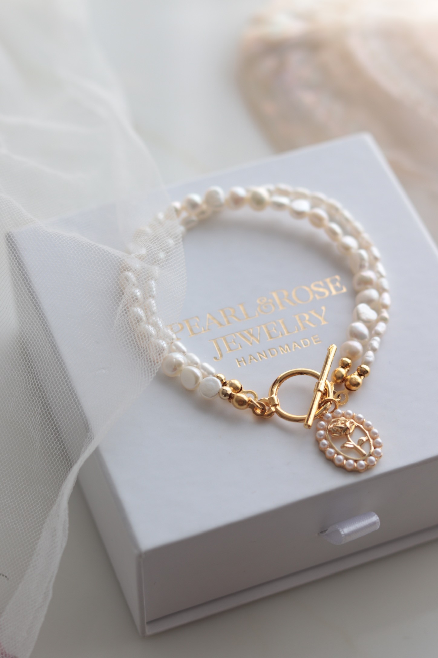 PEARL ROSE MILANO REAL PEARL BRACELET