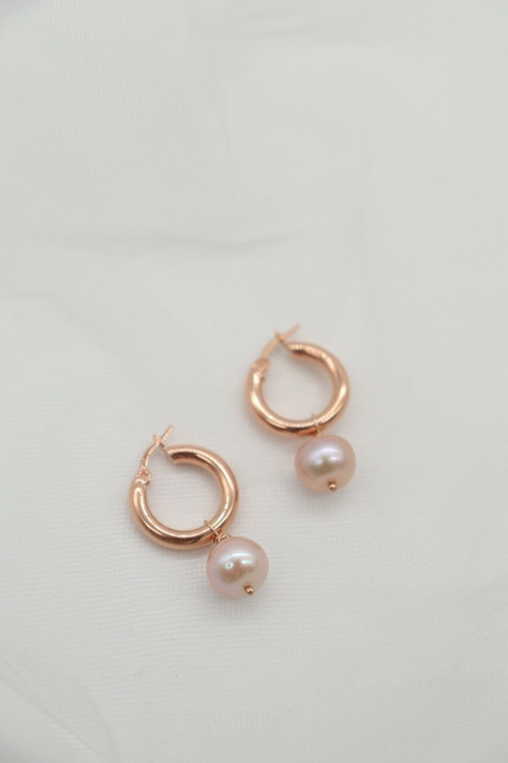 EMILIA REAL PEARL SILVER EARRINGS