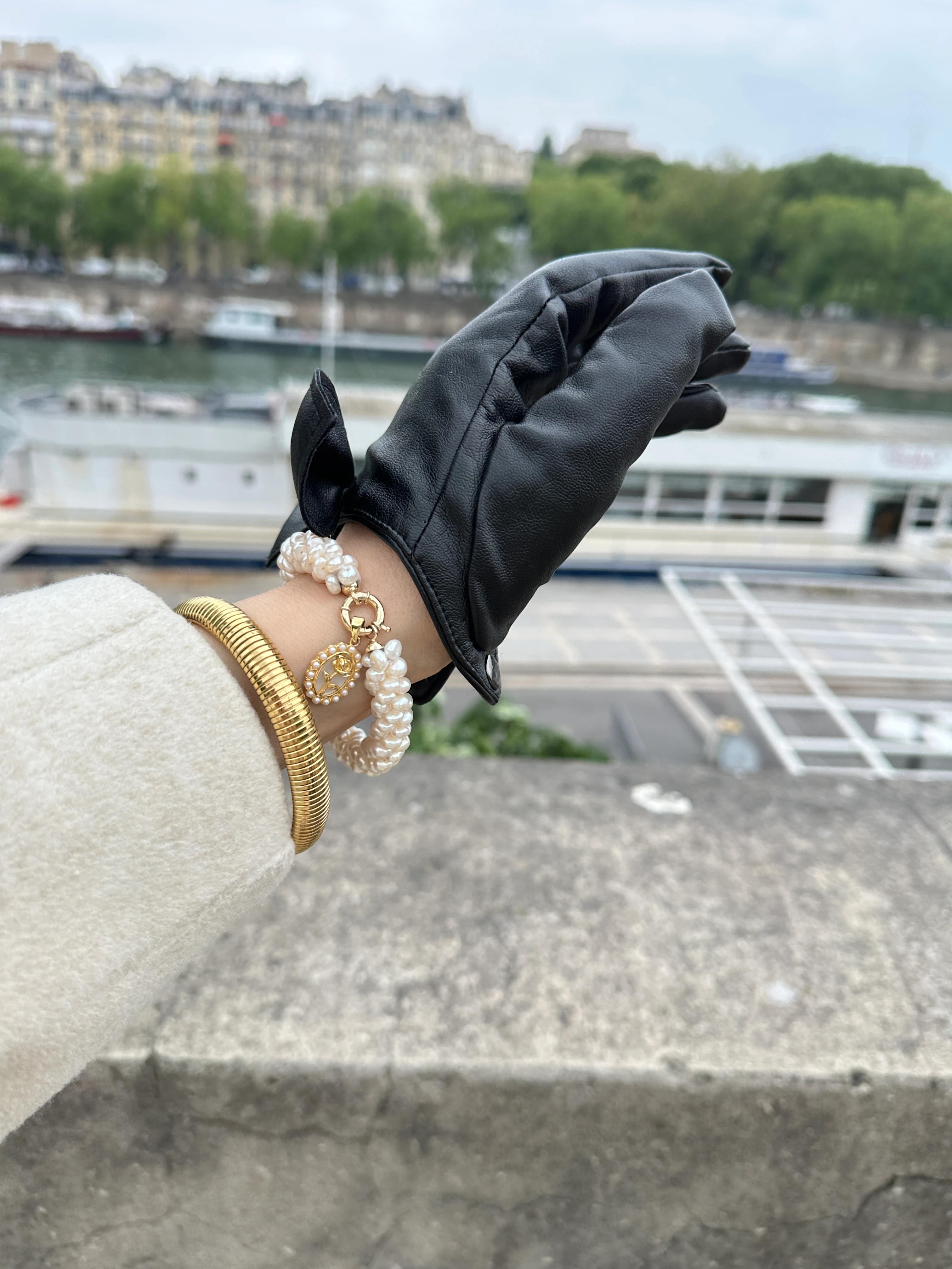 IVY 14K GOLD REAL PEARL BRACELET