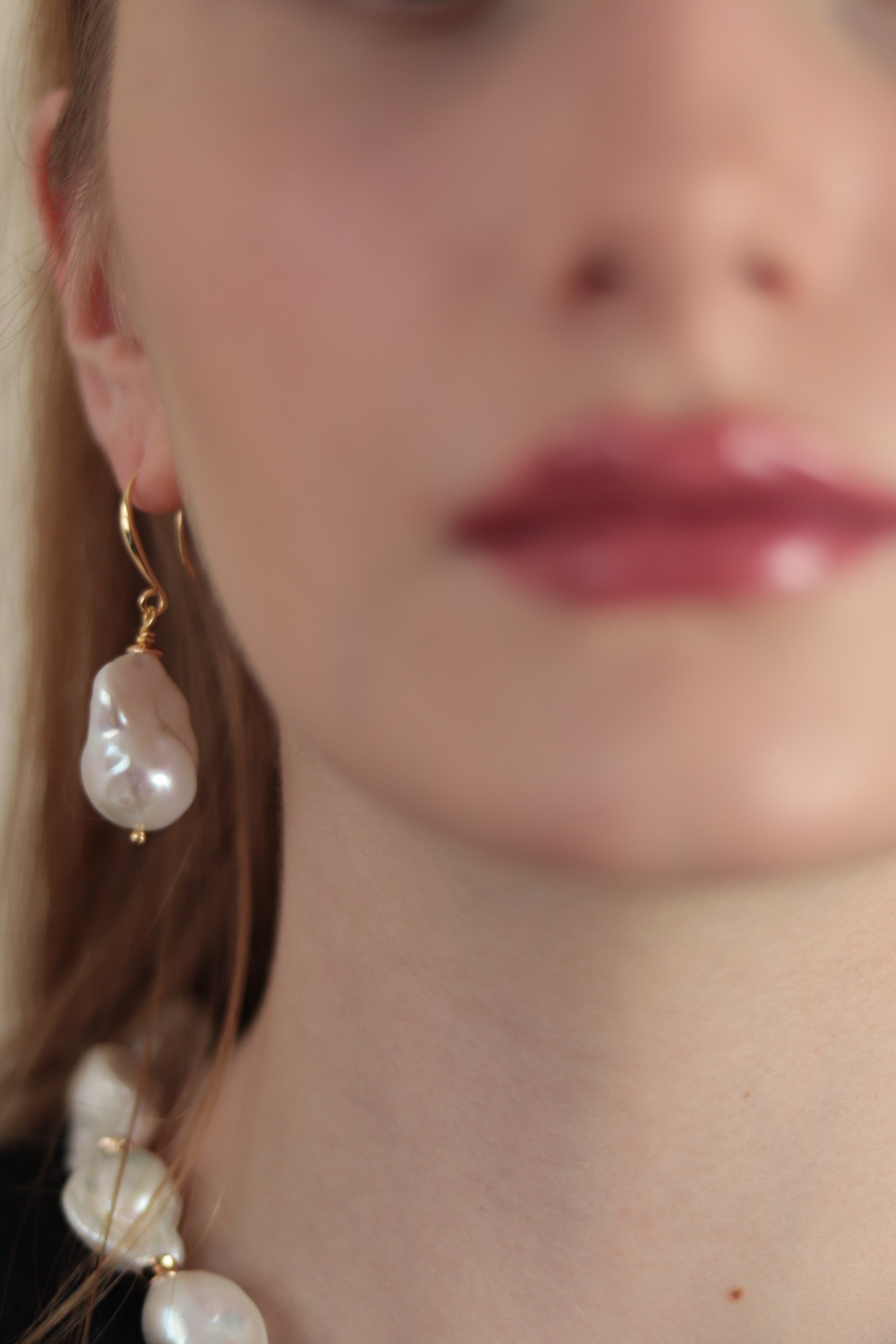 BAROQUE PREMIUM REAL PEARL EARRINGS