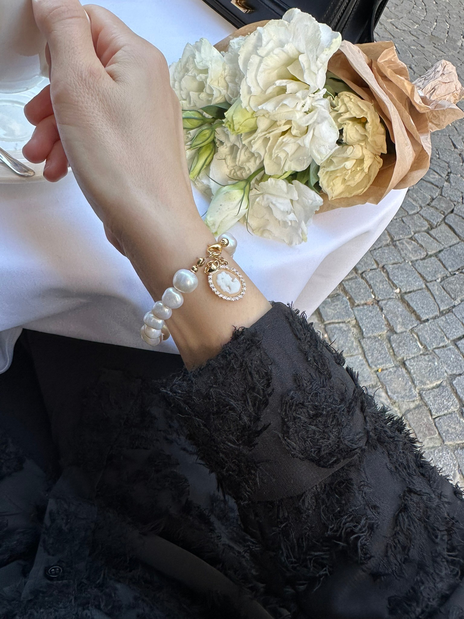 MADAME DIANA REAL PEARL BRACELET