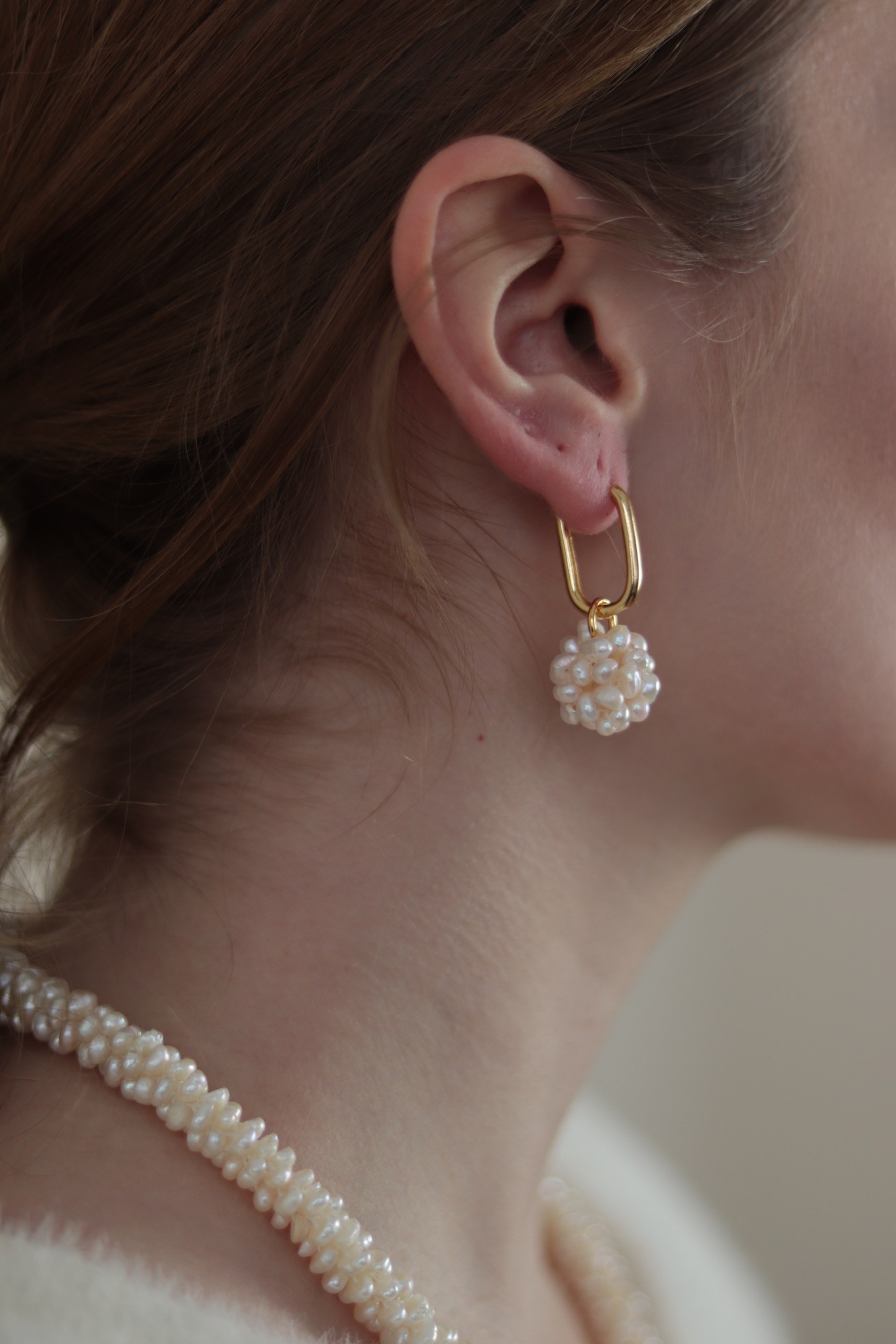 ISABEL NO:6 REAL PEARL EARRINGS