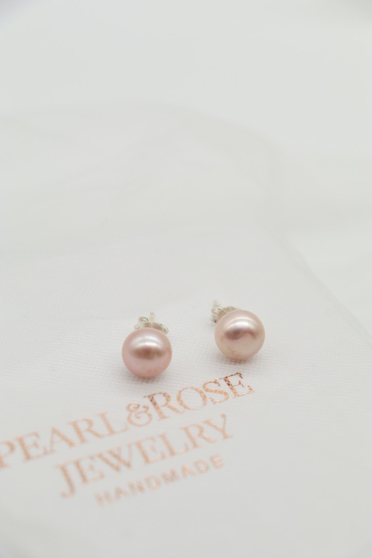 BERRY REAL PEARL SILVER EARRINGS