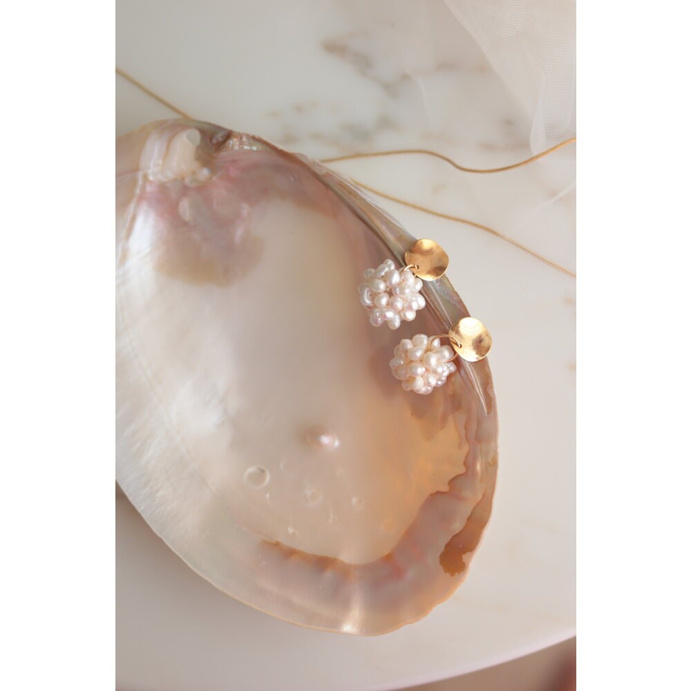 ISABEL NO:3 REAL PEARL EARRINGS