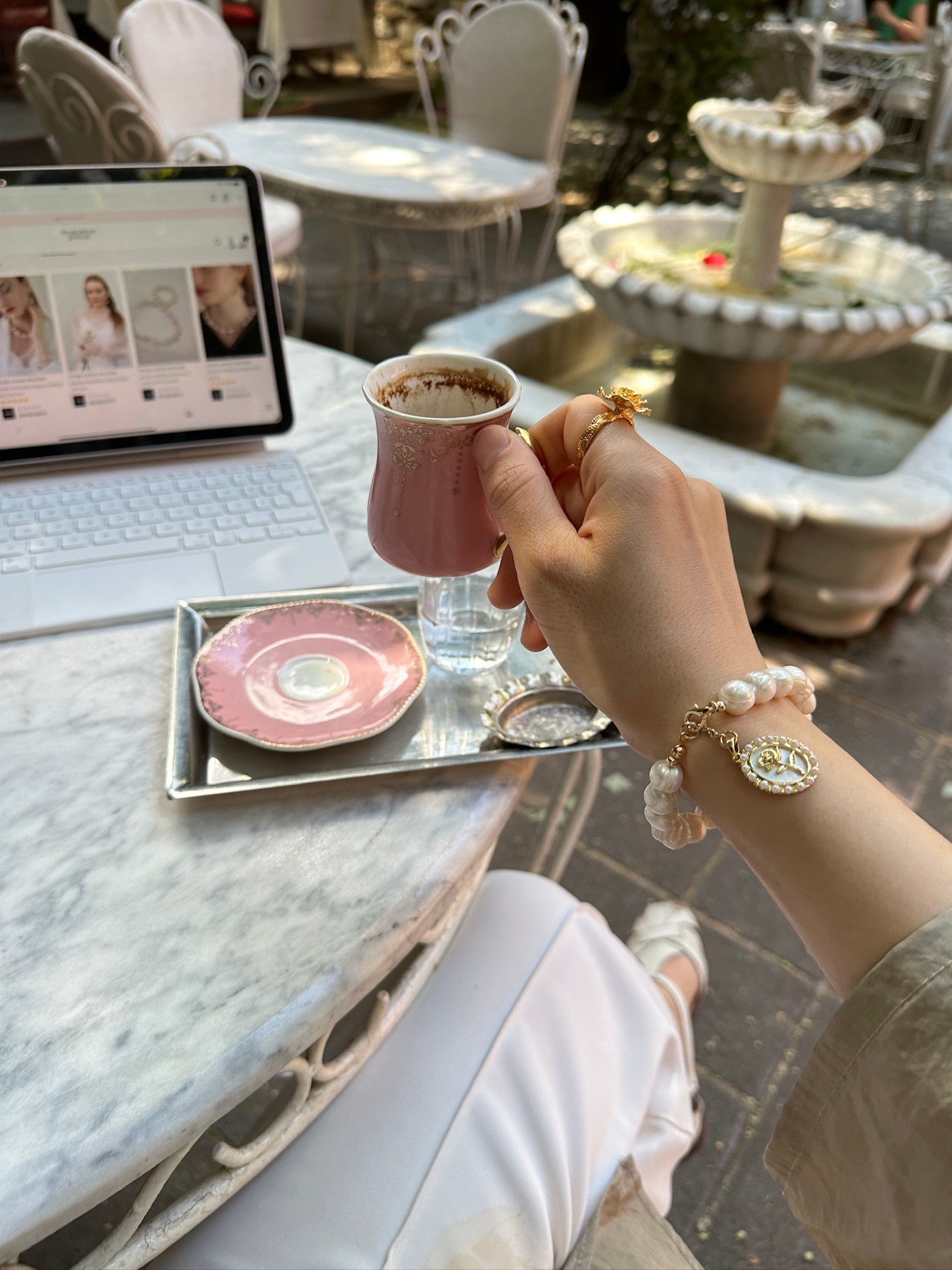 PEARL ROSE VİCTORİA GERÇEK İNCİ BİLEKLİK