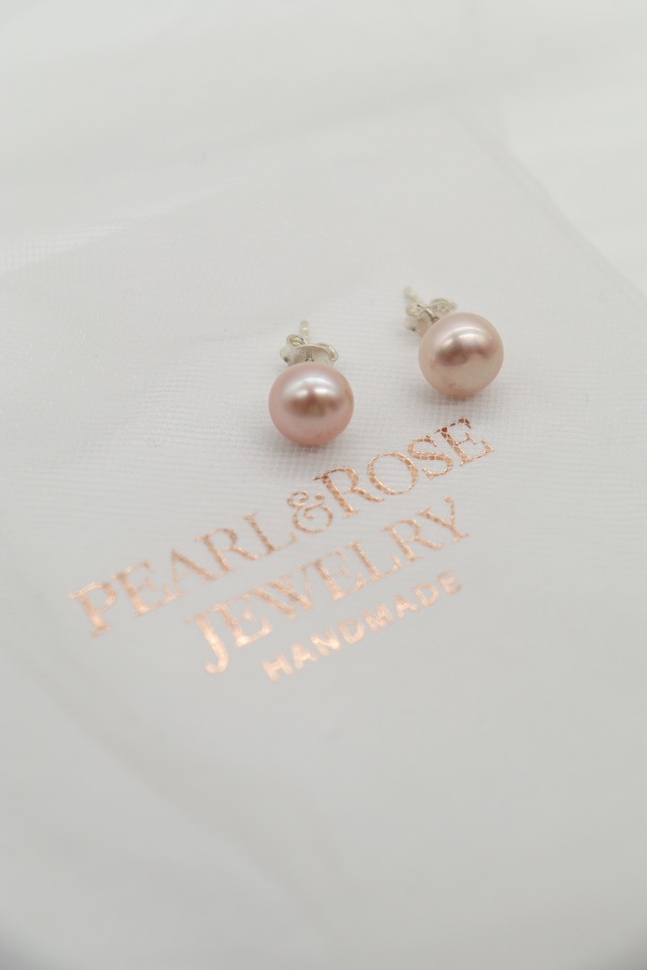 BERRY REAL PEARL SILVER EARRINGS