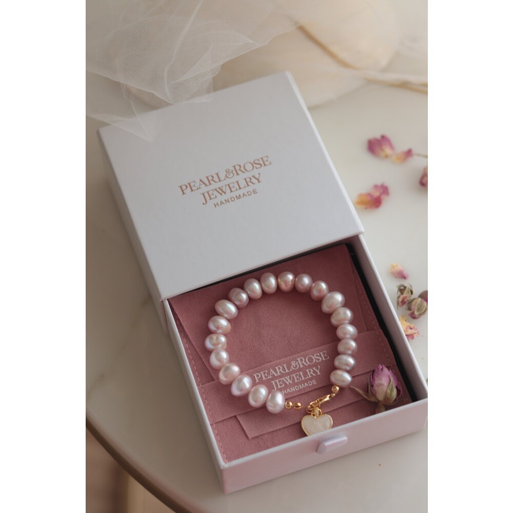 POWDER ANGELINA SILVER REAL PEARL BRACELET