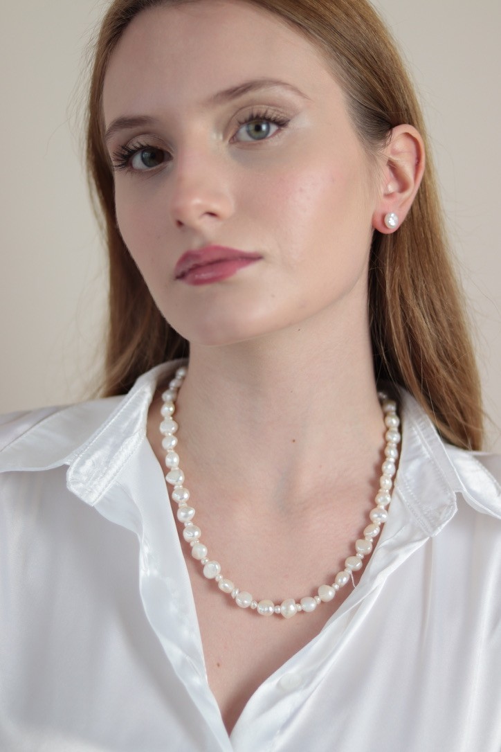 VANILLA REAL PEARL NECKLACE