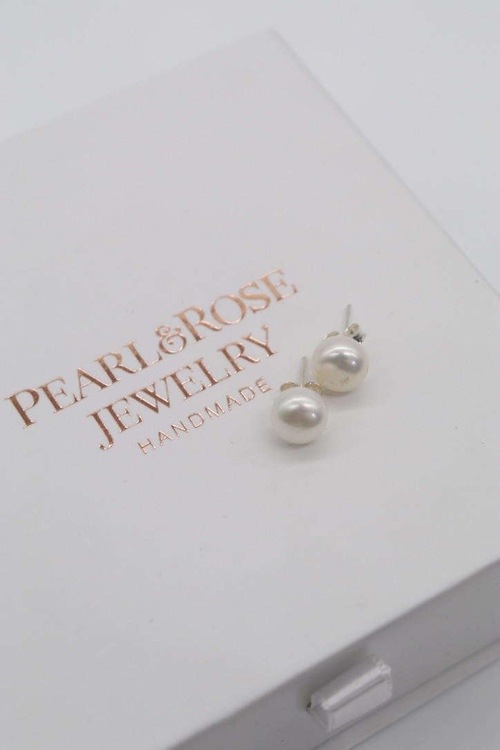 BERRY REAL PEARL SILVER EARRINGS