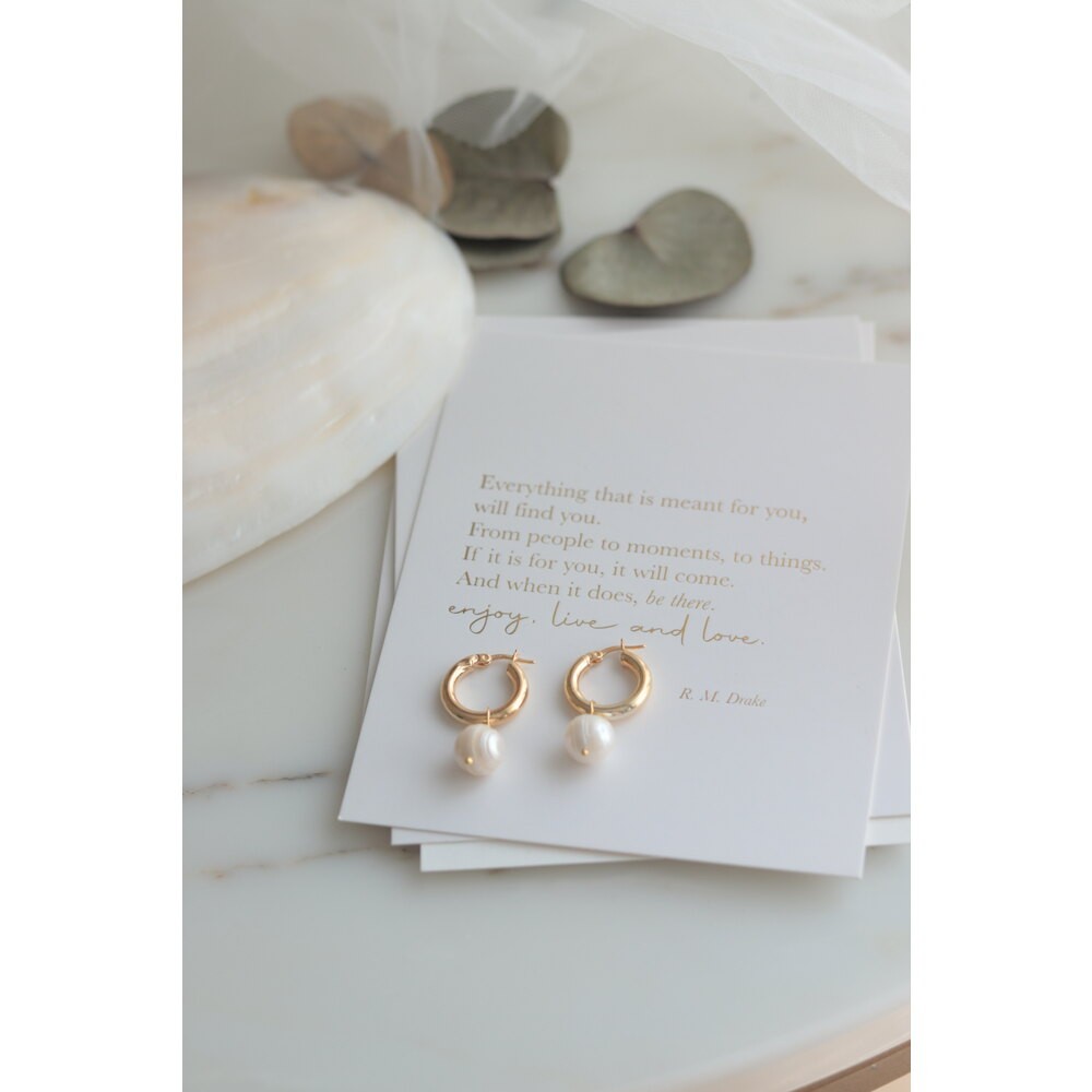 EMILIA REAL PEARL SILVER EARRINGS