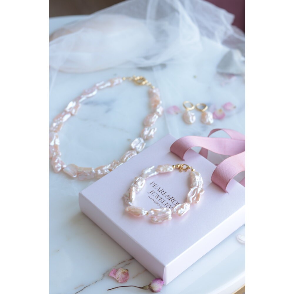 PİNK MERRY NO:2 REAL PEARL BRACELET