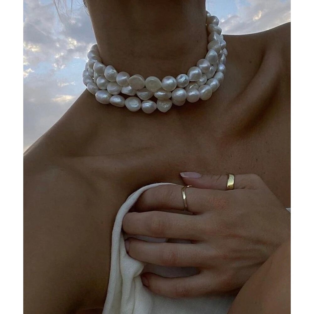 WİNES REAL PEARL NECKLACE