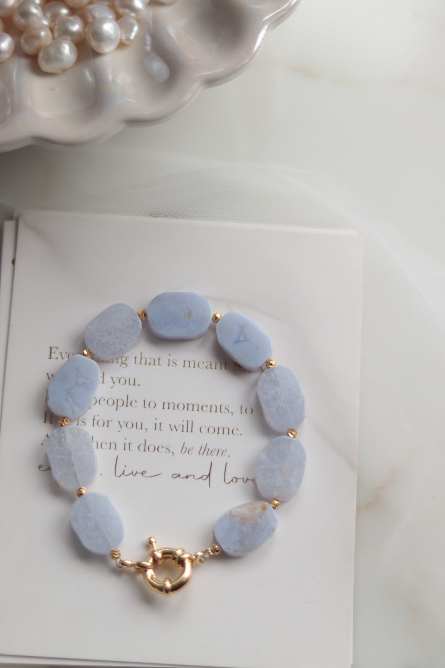 BLUE CHALEDON NO:2 BRACELET