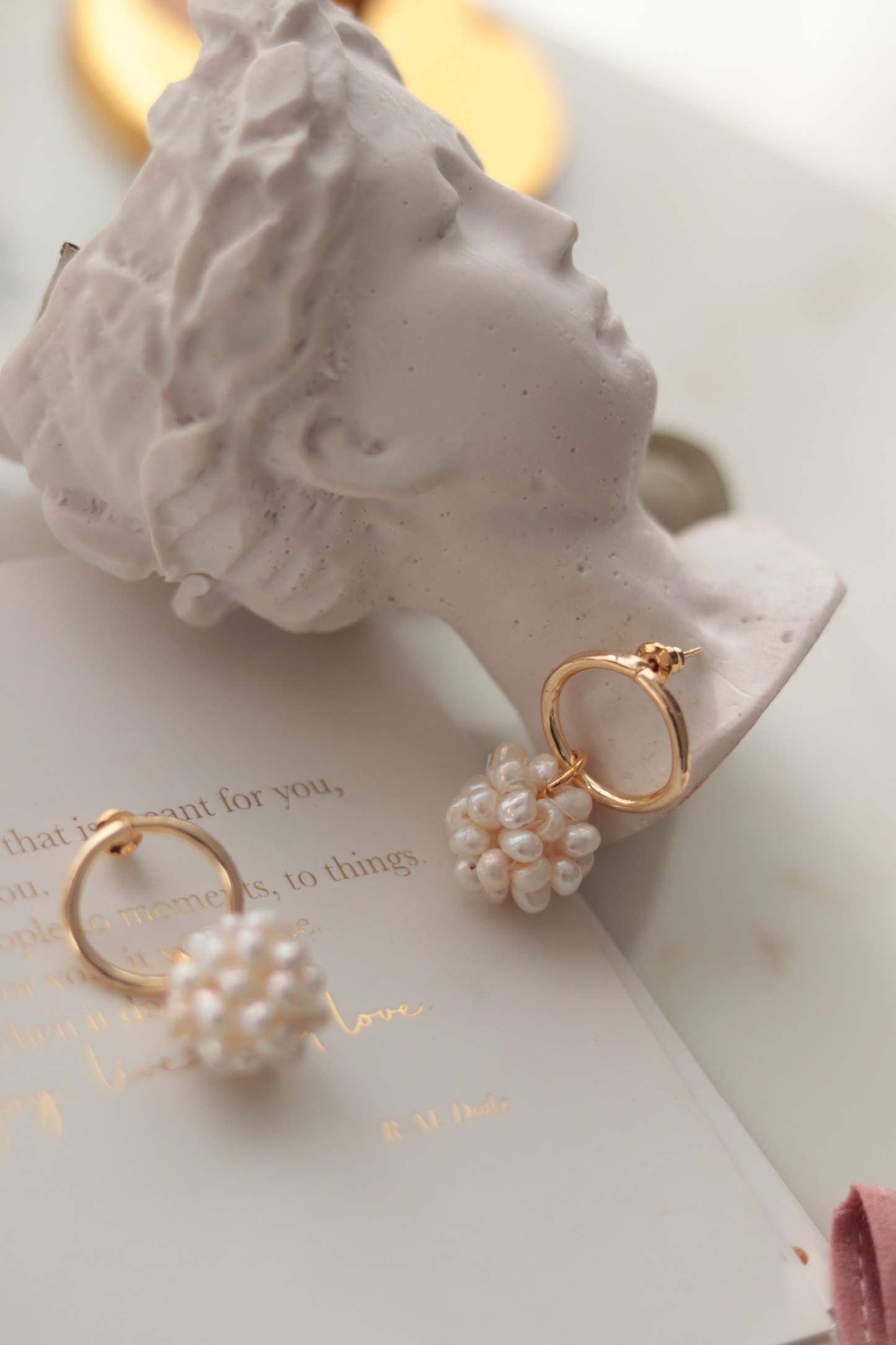 ISABEL NO:2 REAL PEARL EARRINGS