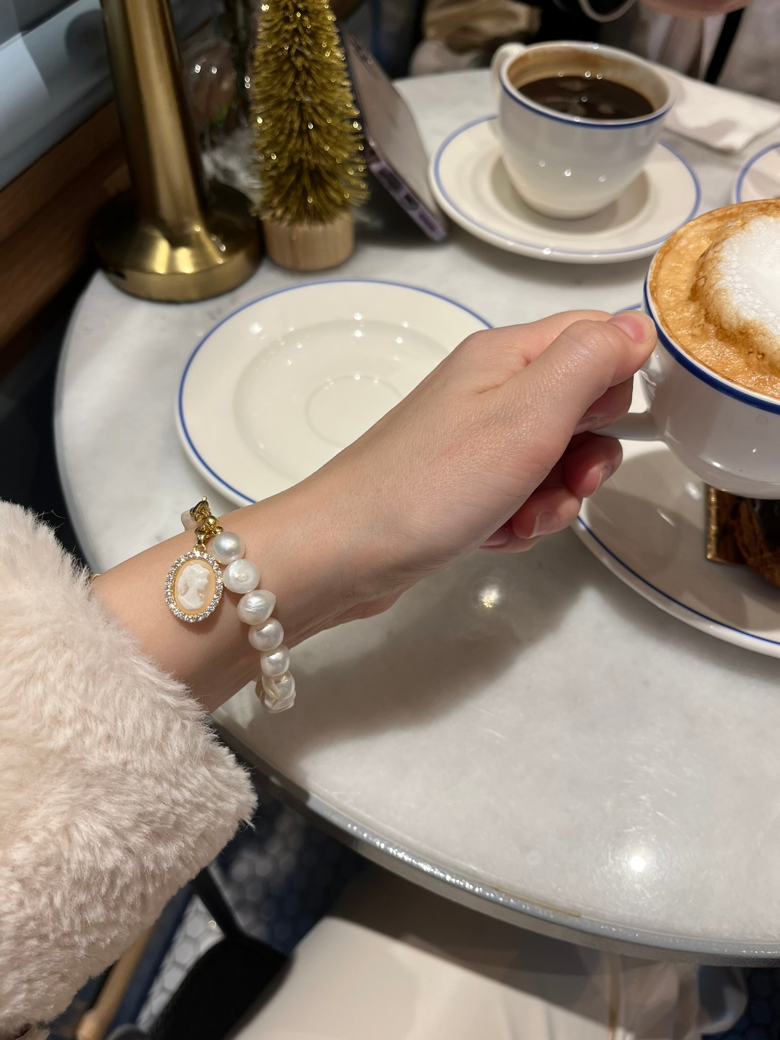 MADAME DİANA REAL PEARL BRACELET