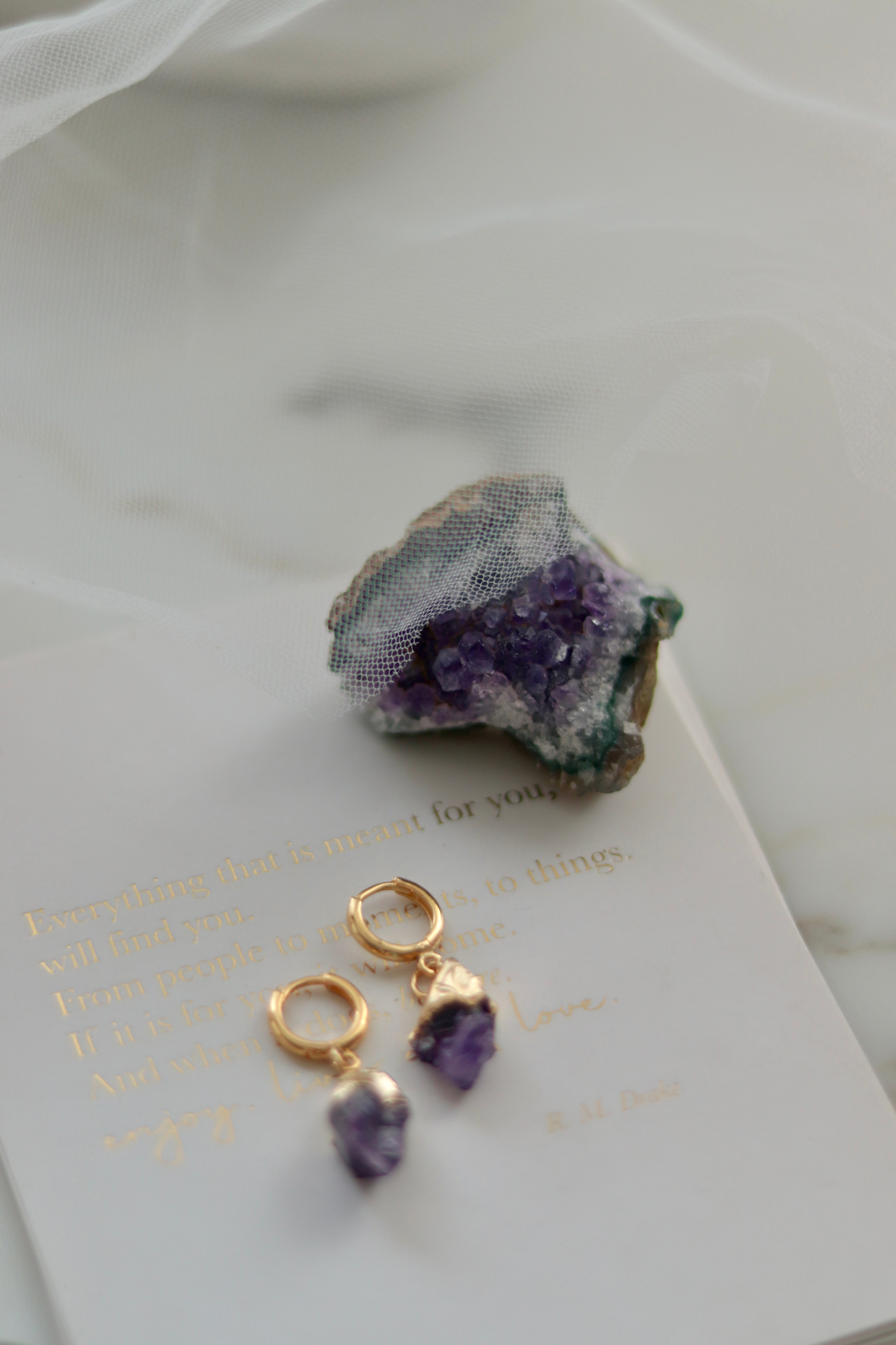 ROYAL REAL AMETHYST EARRINGS