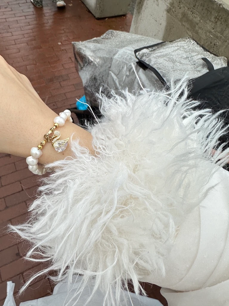 PETİT SHİNE KUĞU GERÇEK İNCİ BİLEKLİK