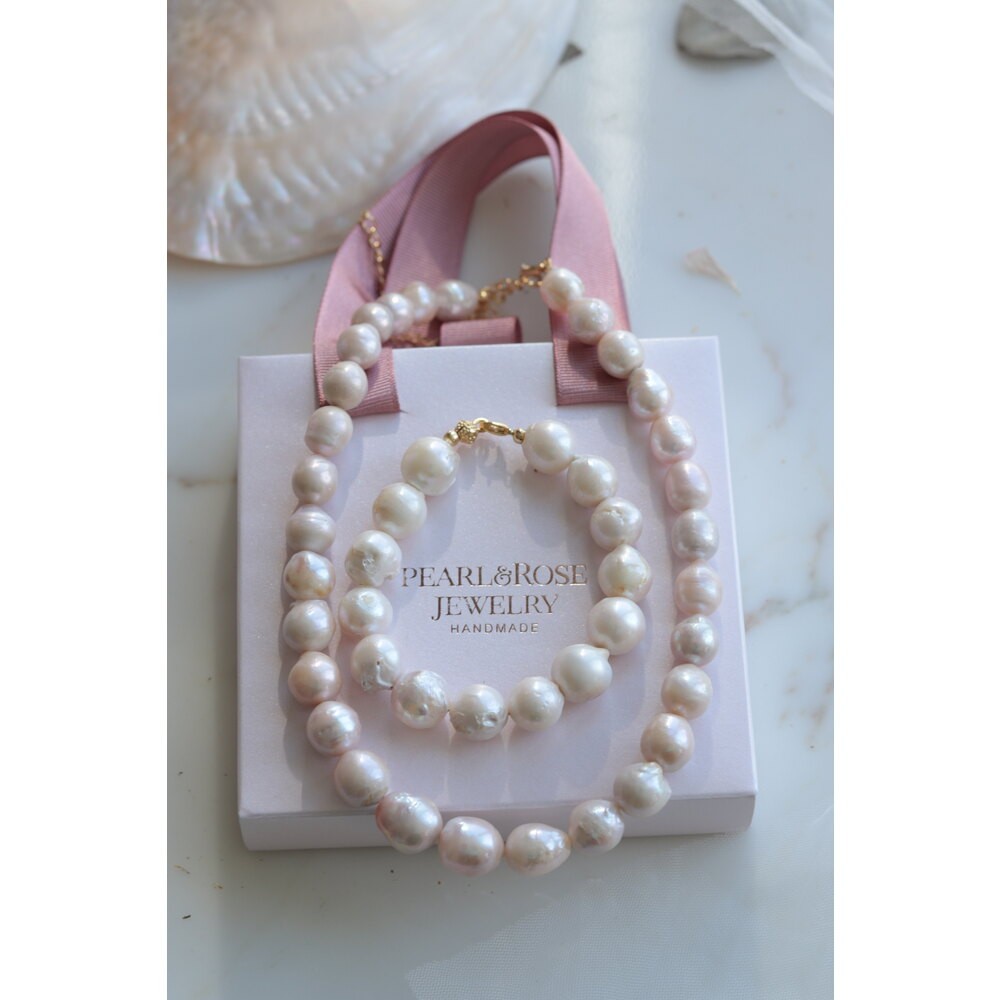 OVAL BAROQUE REAL PEARL 2’Lİ SET